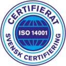 Symbol ISO 14001 certifiering